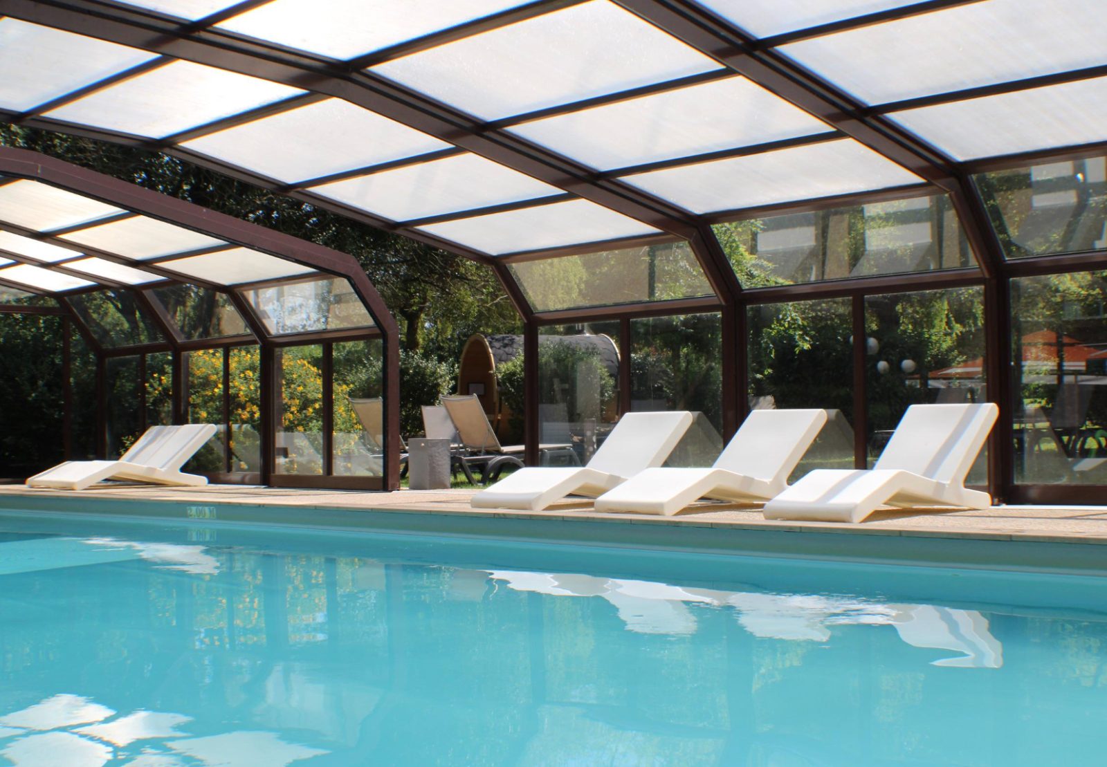 The indoor pool