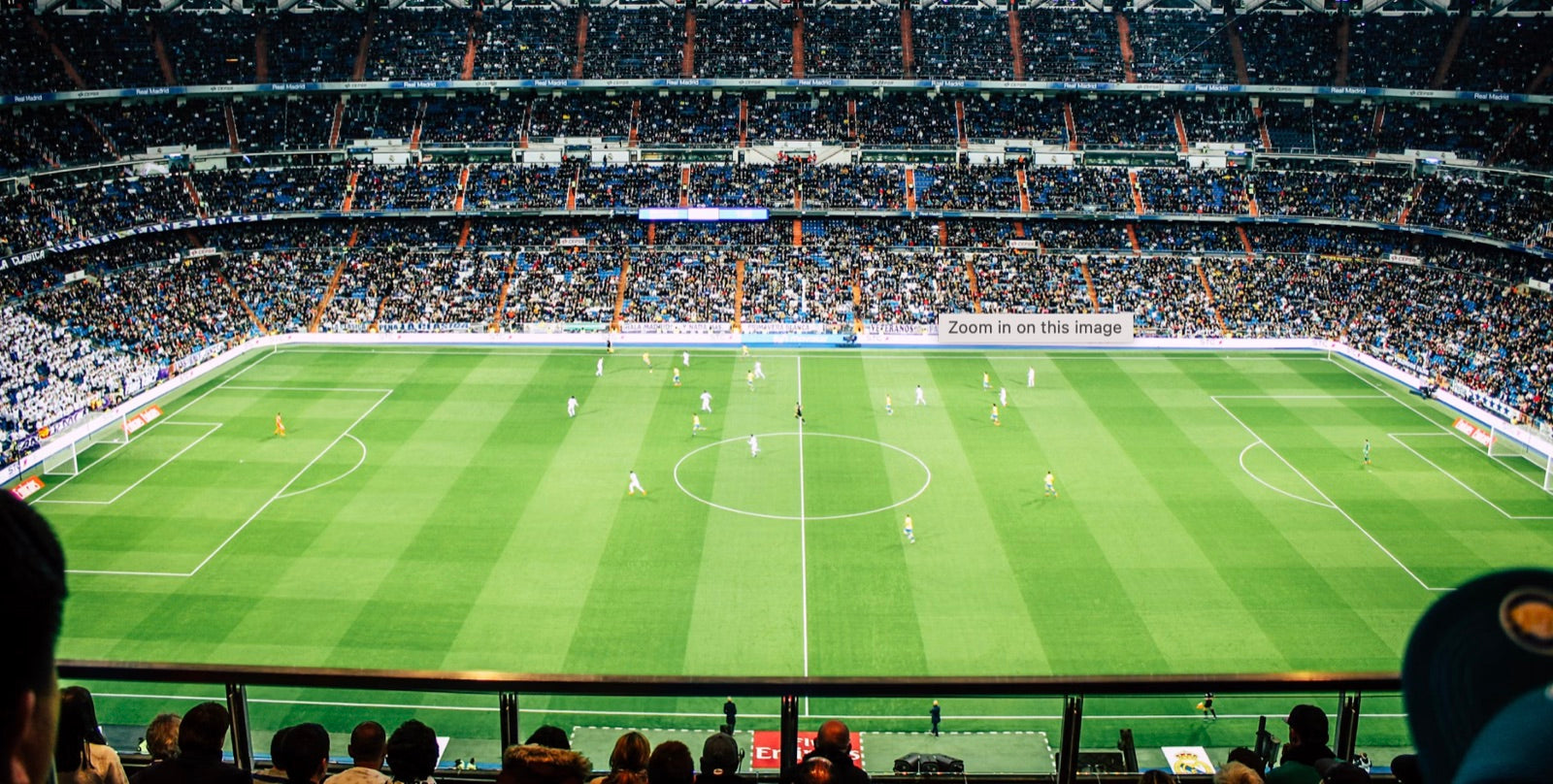 The Bernabéu on a match night