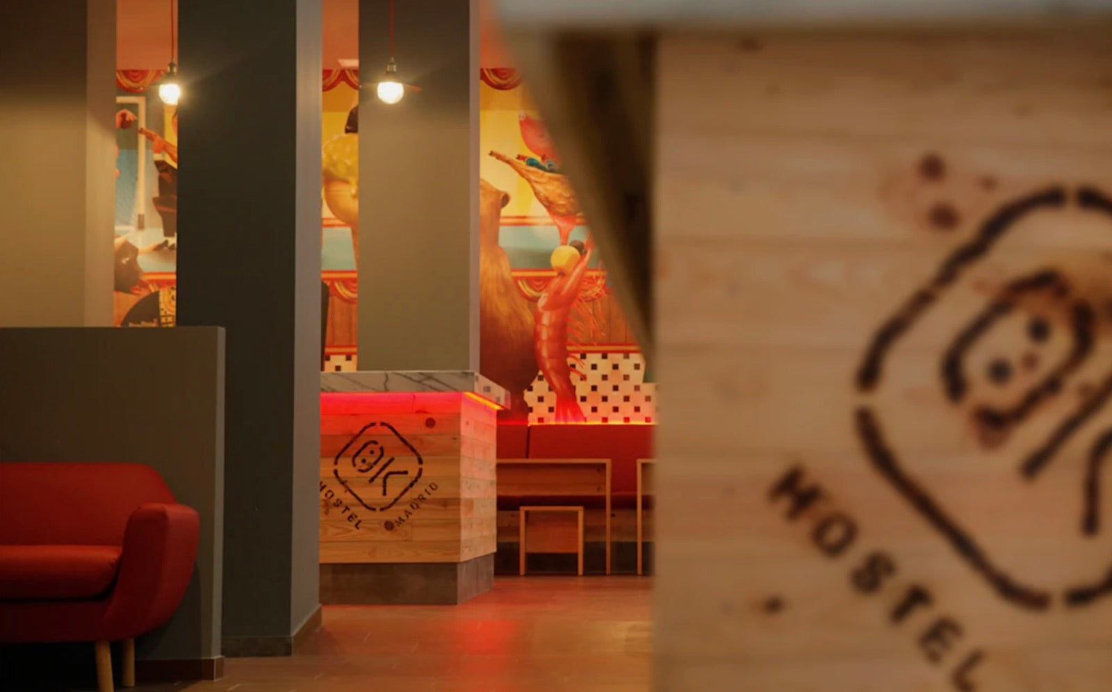 The OK Hostel common areas