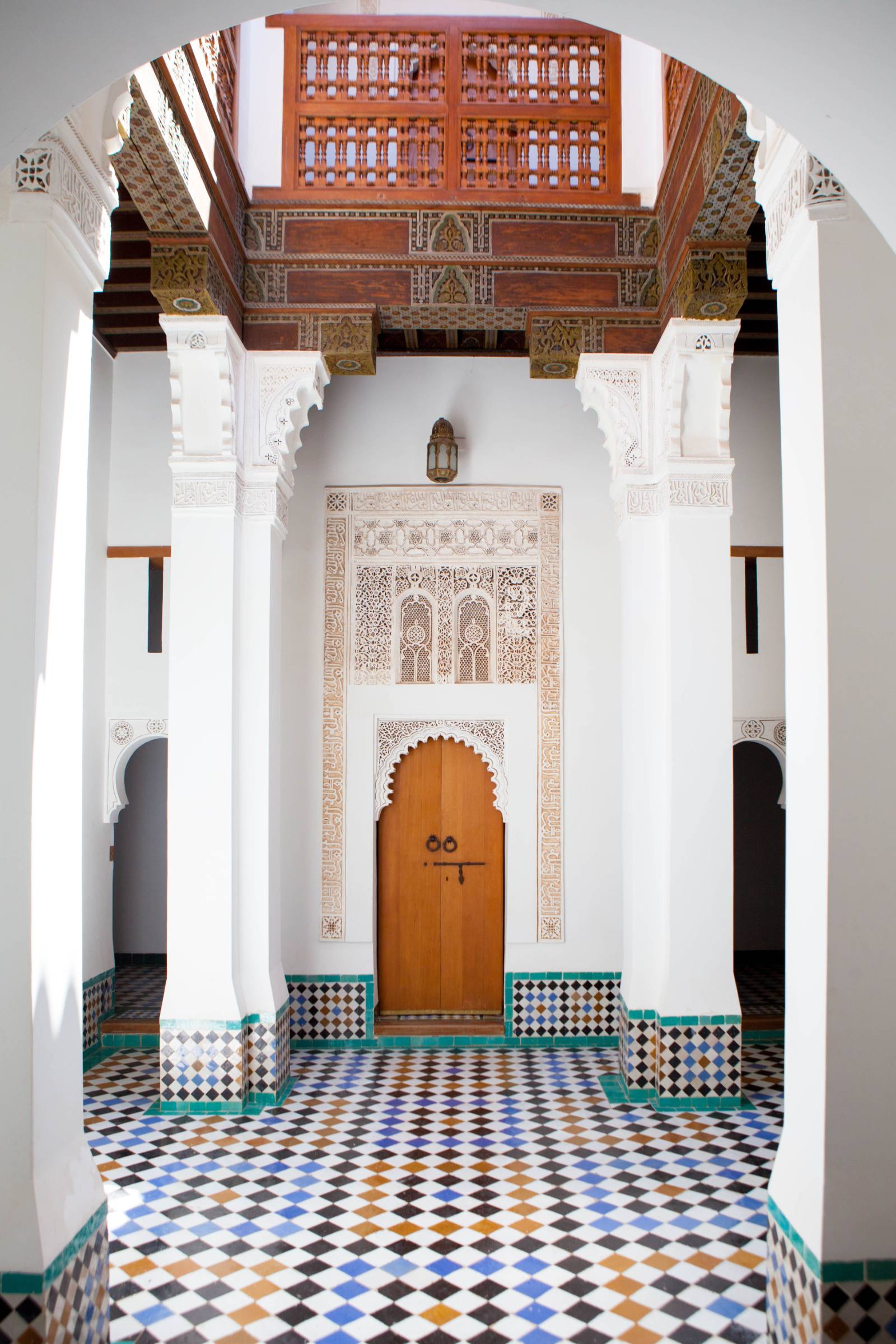 Intérieur d'un riad traditionnel