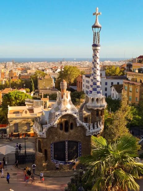 Park Güell terrace above the city