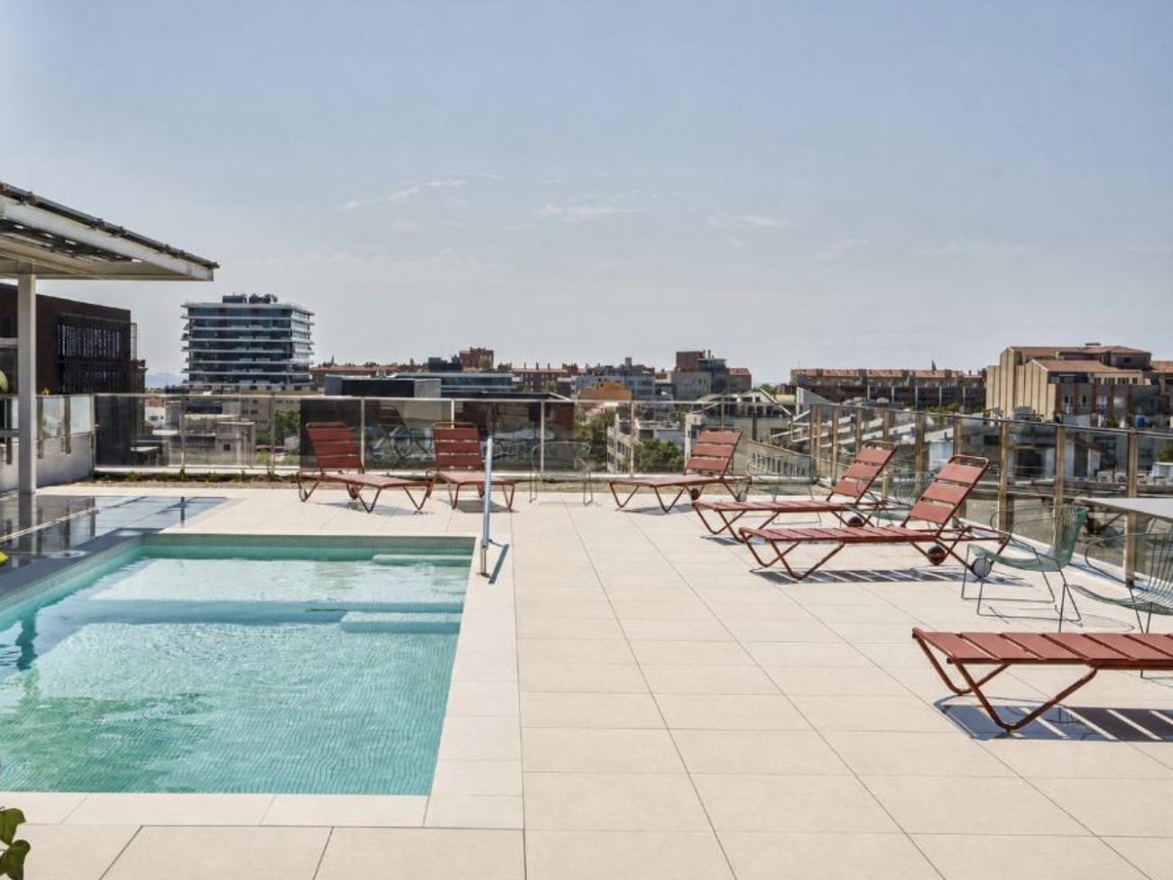 Ibis Barcelona Centre rooftop terrace and pool