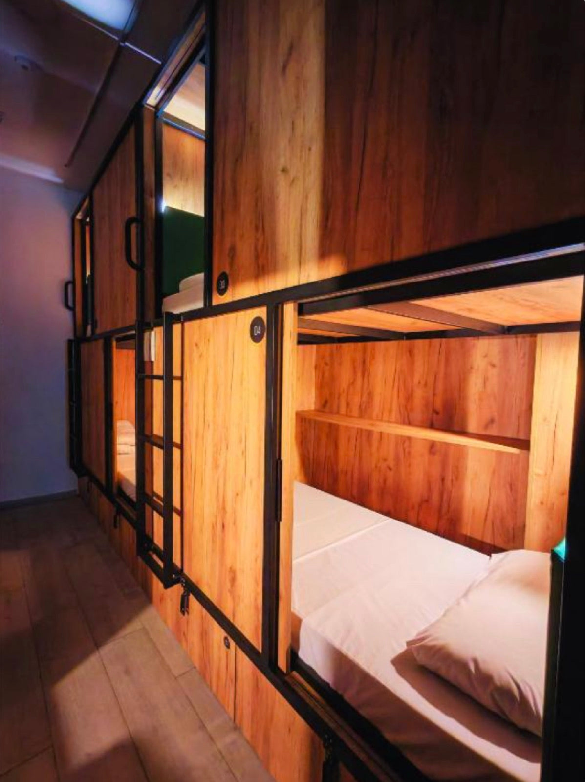 A capsule at Capsule Inn Madrid