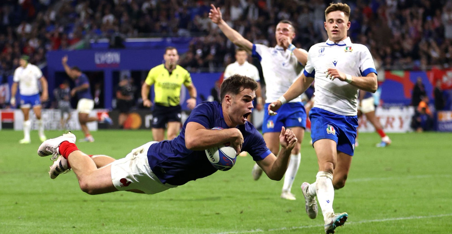 Essai du XV de France face à l'Italie