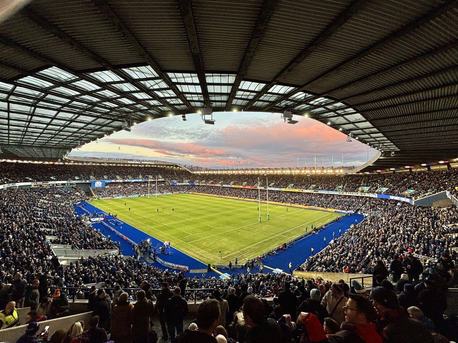 Murrayfield Stadium un soir de match